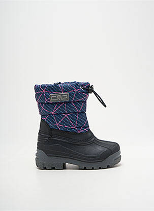 Bottes impression bout rond bleu CMP fille