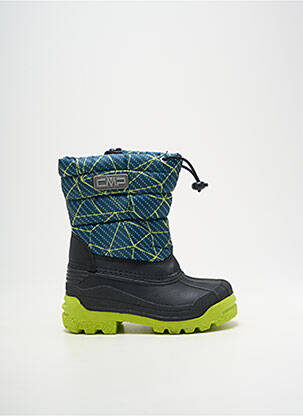 Bottes tissage satiné bout rond vert CMP garçon