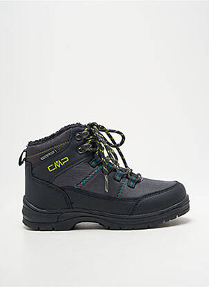 Bottines/boots tissage satiné bout rond noir CMP garçon