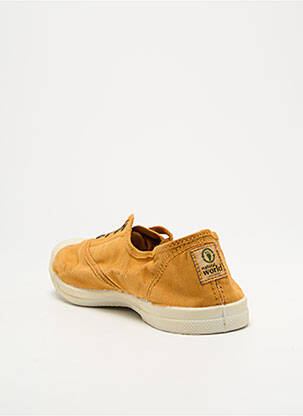 Slip ons bout rond talon plat jusqu'à 3cm jaune NATURAL WORLD femme