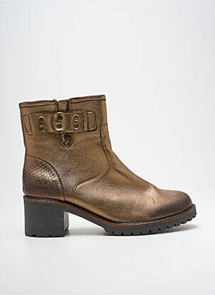 Bottines/boots matière lisse talon de 4 à 6cm or REDSKINS femme