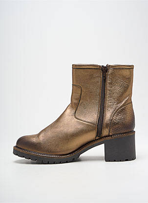 Bottines/boots matière lisse talon de 4 à 6cm or REDSKINS femme