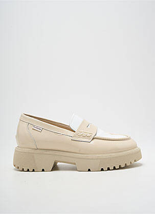 Mocassins matière lisse talon de 4 à 6cm beige NERO GIARDINI femme