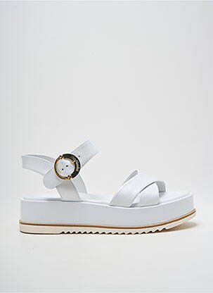 Sandales/nu pieds talon compensé talon de 4 à 6cm blanc NERO GIARDINI femme