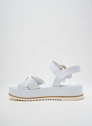Sandales/nu pieds talon compensé talon de 4 à 6cm blanc NERO GIARDINI femme