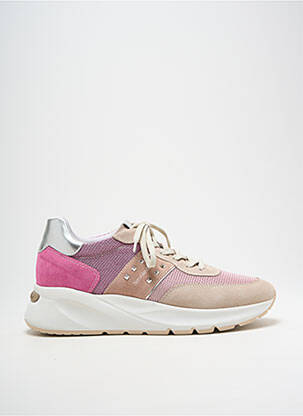 Baskets nubuck talon de 4 à 6cm rose NERO GIARDINI femme