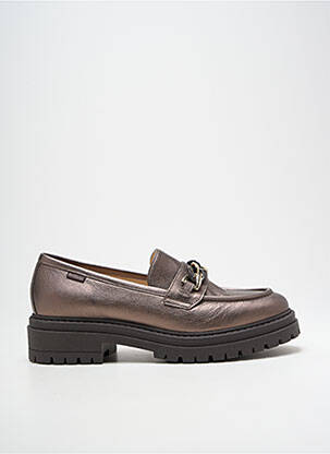 Mocassins matière lisse talon de 4 à 6cm marron NERO GIARDINI femme