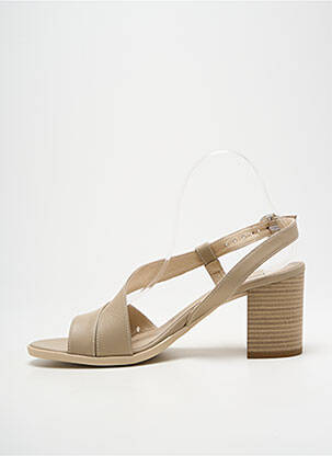 Sandales/nu pieds talon bottier talon de 4 à 6cm beige NERO GIARDINI femme