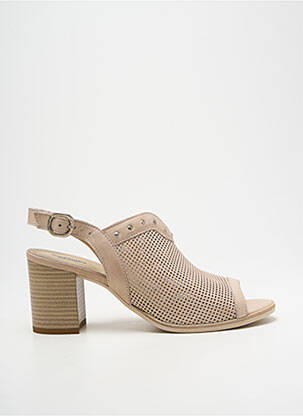 Sandales/nu pieds talon bottier talon de 7 à 9cm beige NERO GIARDINI femme