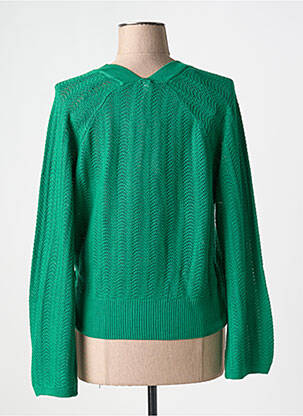 Gilet cache-cœur stretch vert BLUTSGESCHWISTER femme