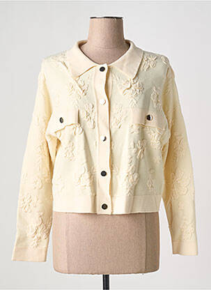 Gilet manches longues stretch beige ESQUALO femme