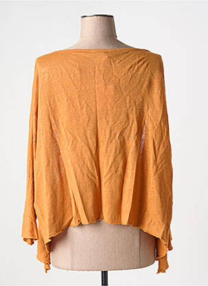 Gilet manches longues manches 3/4 orange POUNOU femme