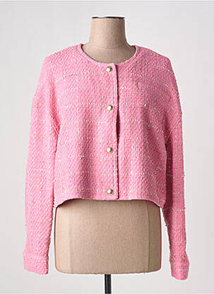 Veste chic col rond rose ESQUALO femme
