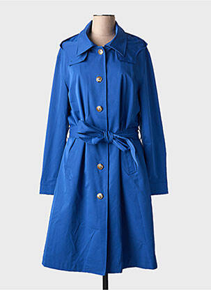 Trench capuche amovible a capuche bleu ZILCH femme