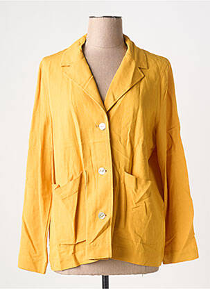 Blazer poches jaune NICE THINGS femme
