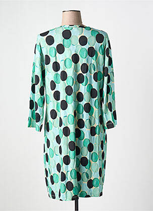 Robe mi-longue manches 3/4 manches 3/4 vert MASAI femme