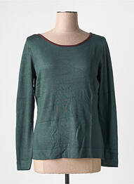 Pull coupe cintrée manches longues vert ZILCH femme