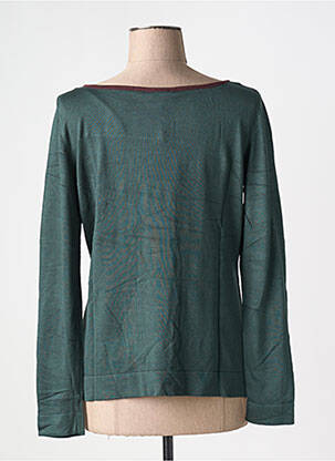 Pull coupe cintrée manches longues vert ZILCH femme