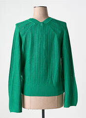 Gilet cache-cœur vert BLUTSGESCHWISTER pour femme seconde vue