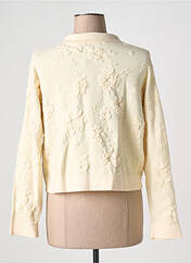 Gilet manches longues beige ESQUALO pour femme seconde vue