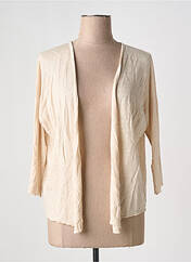 Gilet manches longues beige POUNOU pour femme seconde vue