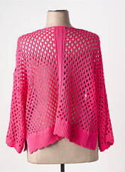 Gilet manches longues rose MAT. pour femme seconde vue