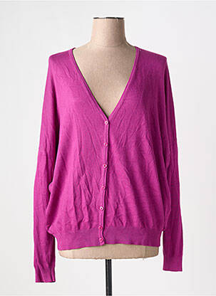 Gilet manches longues violet ZILCH pour femme