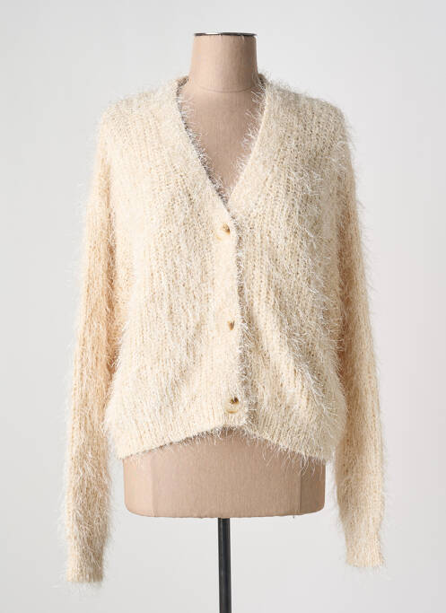 Gilet manches longues beige ESQUALO pour femme