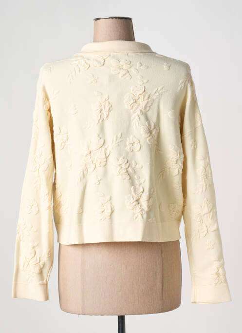 Gilet manches longues beige ESQUALO pour femme