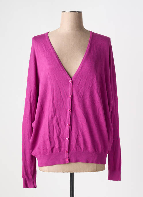 Gilet manches longues violet ZILCH pour femme