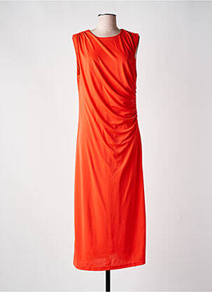 Robe longue sans manche sans manche orange ESQUALO femme