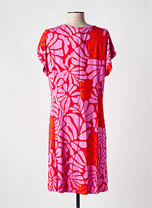 Robe courte coupe fluide manches courtes rouge BLUTSGESCHWISTER femme