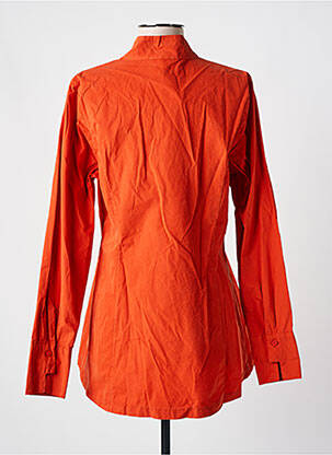 Chemisier coupe cintrée manches longues orange YELLOW LABEL femme