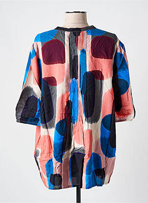 Blouse imprimé fantaisie manches 3/4 bleu MASAI femme