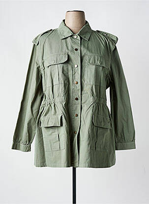 Veste casual coupe droite vert YESTA femme