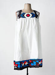 Robe mi-longue blanc BUBBLEE pour femme seconde vue