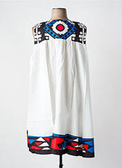 Robe mi-longue blanc BUBBLEE pour femme seconde vue