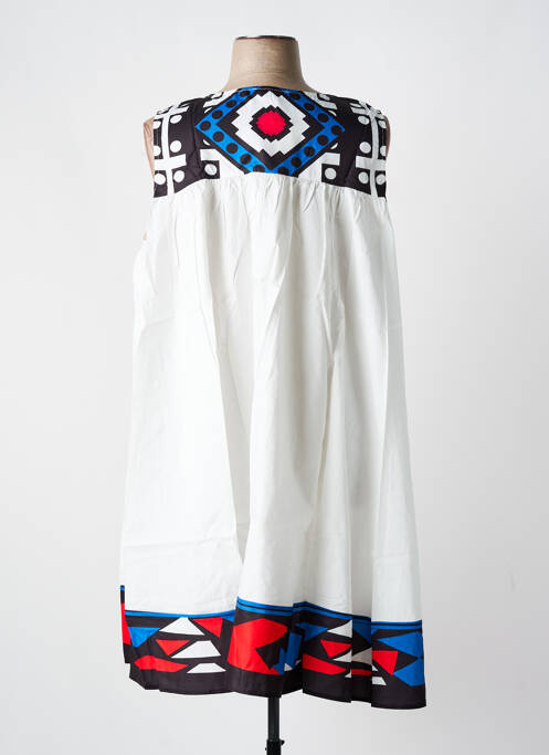 Robe mi-longue blanc BUBBLEE pour femme