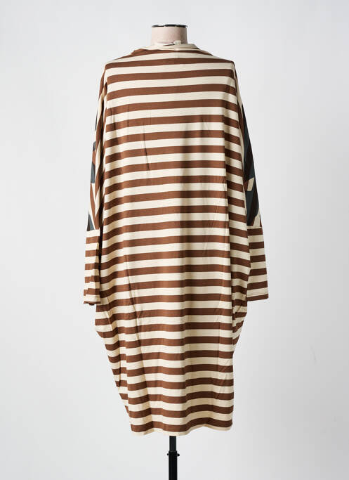Robe mi-longue marron URBAN pour femme