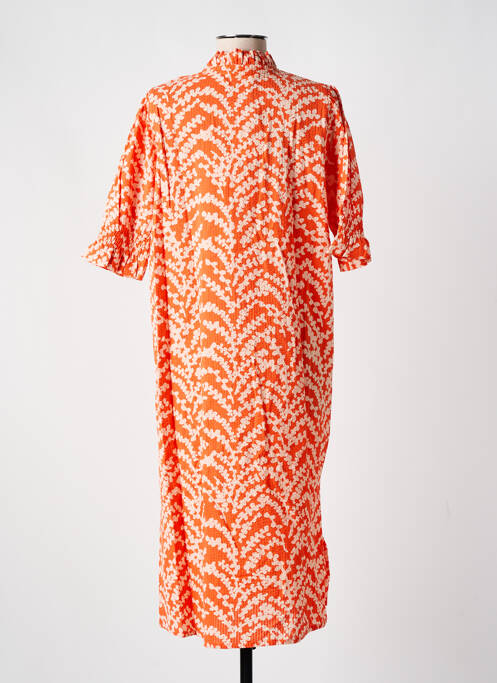 Robe mi-longue orange MASAI pour femme