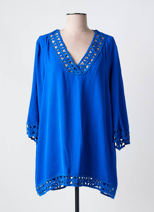 Tunique manches longues bleu AN II VITO pour femme