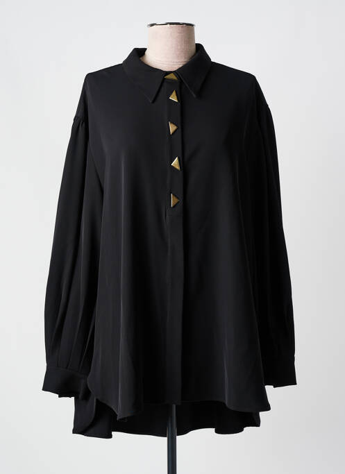 Tunique manches longues noir MAT. pour femme