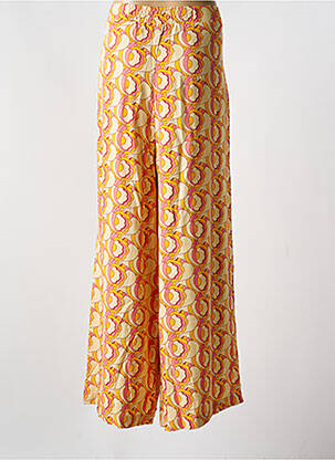 Pantalon large fermeture zip latéral taille normale jaune MADEMOISELLE YEYE femme
