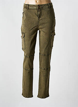Jeans coupe slim taille basse taille basse vert YEST femme