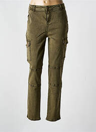 Jeans coupe slim taille basse taille basse vert YEST femme