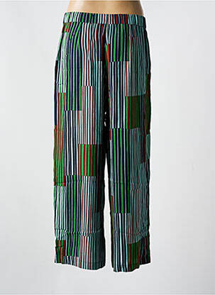 Pantalon large tissage crêpe taille normale bleu NICE THINGS femme