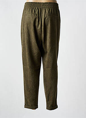 Pantalon droit stretch taille normale vert MAT. femme