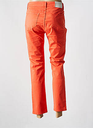 Jeans coupe slim stretch taille normale orange LAUREN VIDAL femme