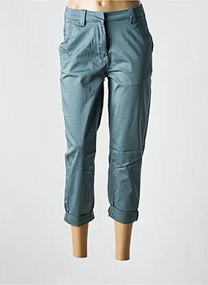 Pantalon 7/8 taille à pinces taille normale bleu MASAI femme