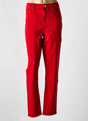 Jeans coupe slim rouge YEST pour femme seconde vue